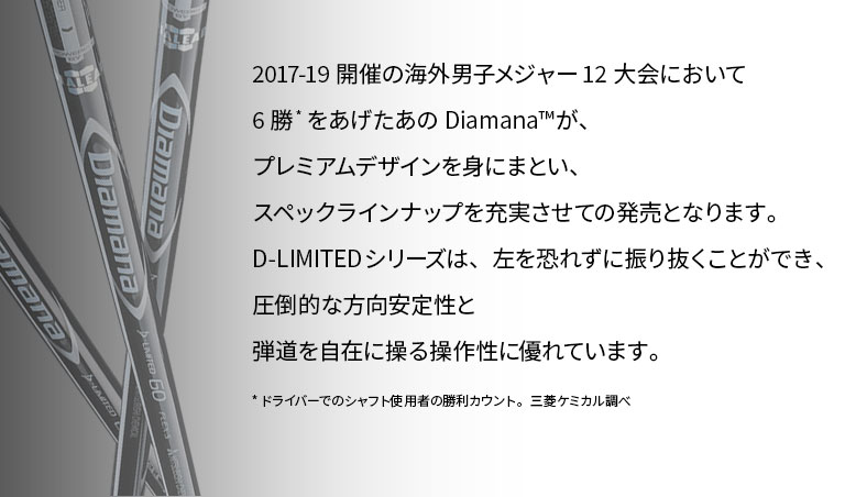 タイトリスト 対応スリーブ付シャフト 三菱ケミカル ディアマナ