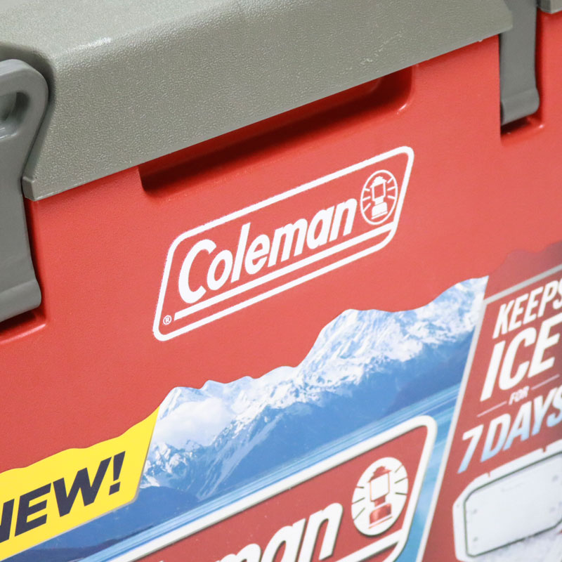 【中古】Coleman エクストリームホイールクーラー クーラーボックス 85QT 赤 コールマン 容量81L アウトドア キャンプ 野外イベント  送料無料 80-5R40405Z