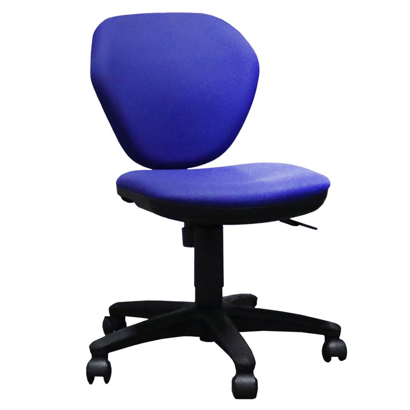 在庫処分【中古】オフィスチェア 4脚セット ＯＡチェア 肘無 布張 ブルー 格安 地域限定送料無料_1