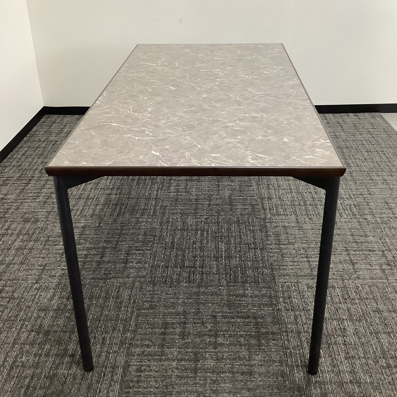 中古 ミーティングテーブル クレス 大理石柄 幅150cm 地域限定送料無料 51-1T0929Z