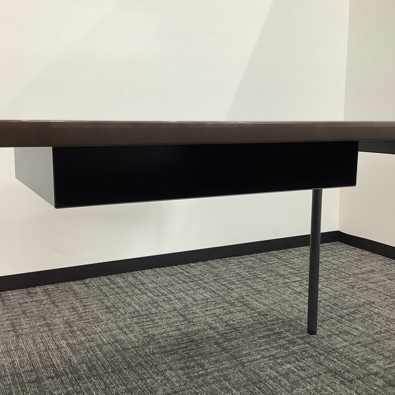 中古 ミーティングテーブル クレス 大理石柄 幅150cm 地域限定送料無料 51-1T0929Z