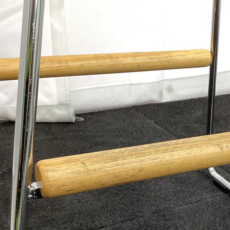 【中古】カウンター用ハイチェア 2脚セット 幅350×奥行380×高さ720mm レッド 飲食店 バー カフェ リビング ダイニング 地域限定送料無料 80-AR40159C--2SET