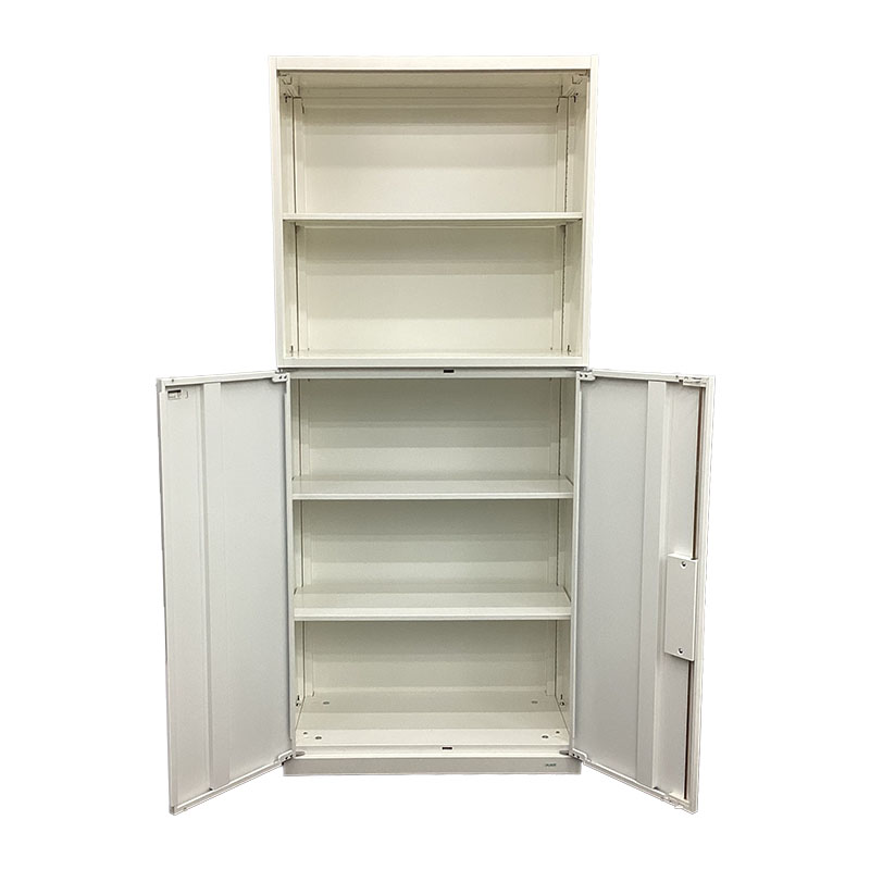 セール】【中古】上下書庫セット オカムラ ホワイト 幅400×奥行800×高 