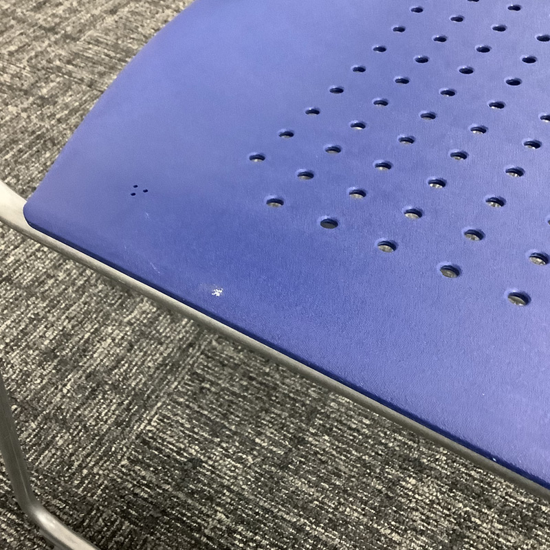 中古 ミーティングセット 3点セット オカムラ アイリスチトセ テーブル幅80cm 地域限定送料無料 80-MB60140T--80-AR50311C