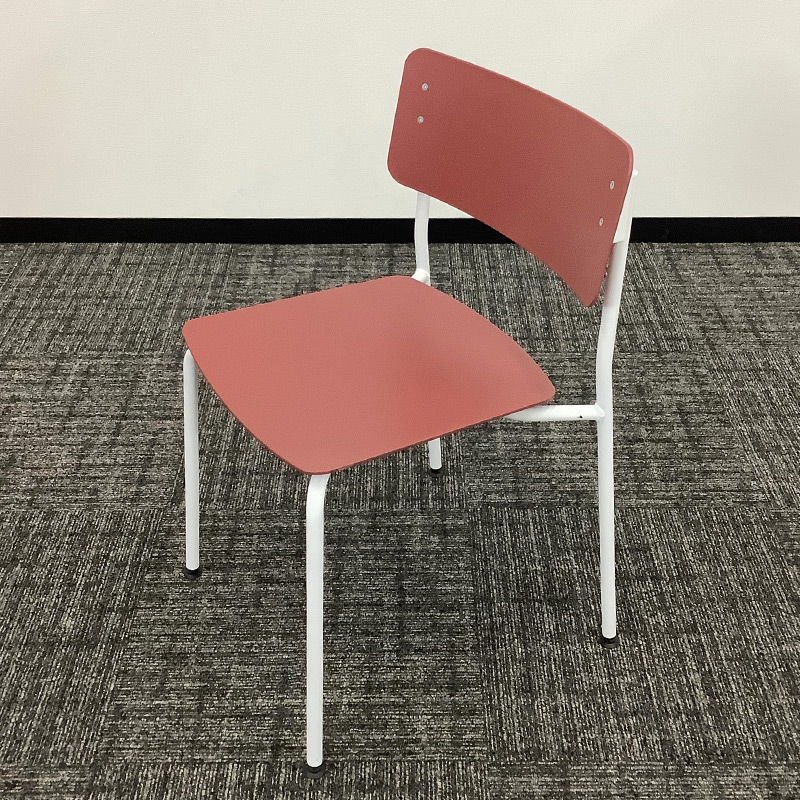 中古 ミーティングチェア 4脚セット コクヨ プロッカ レッド 地域限定送料無料 80-AR50619C--4SET_1