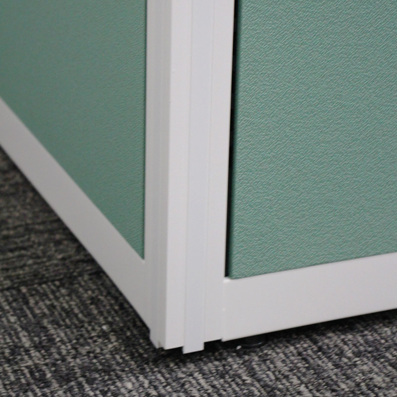 中古 デスク・パーテーションセット 1人用 幅1600 高さ1300グリーン オカムラ 要組立商品(組立対応は関東近郊のみ) 地域限定送料無料 | オカムラ | 06