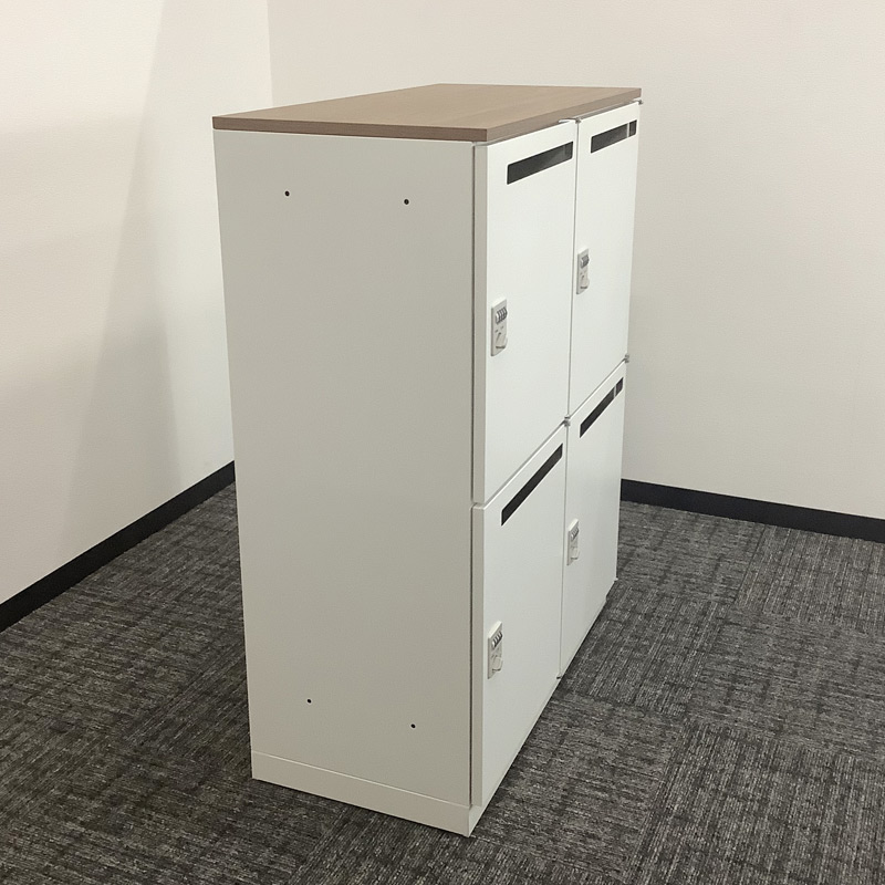 中古 パーソナルロッカー 4人用  訳あり アイリスチトセ ダイヤル錠 幅90cm 地域限定送料無料 80-AR50922LZの画像
