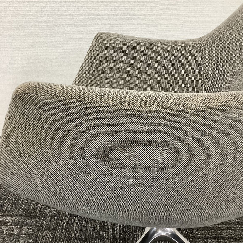 中古 ラウンジチェア 相合家具 グレー 地域限定送料無料