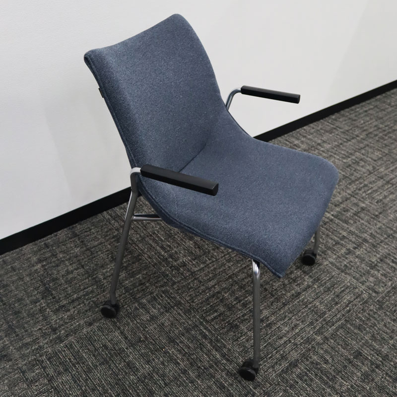 オカムラ（okamura） 中古 ミーティングチェア 6脚セット 8145シリーズ 