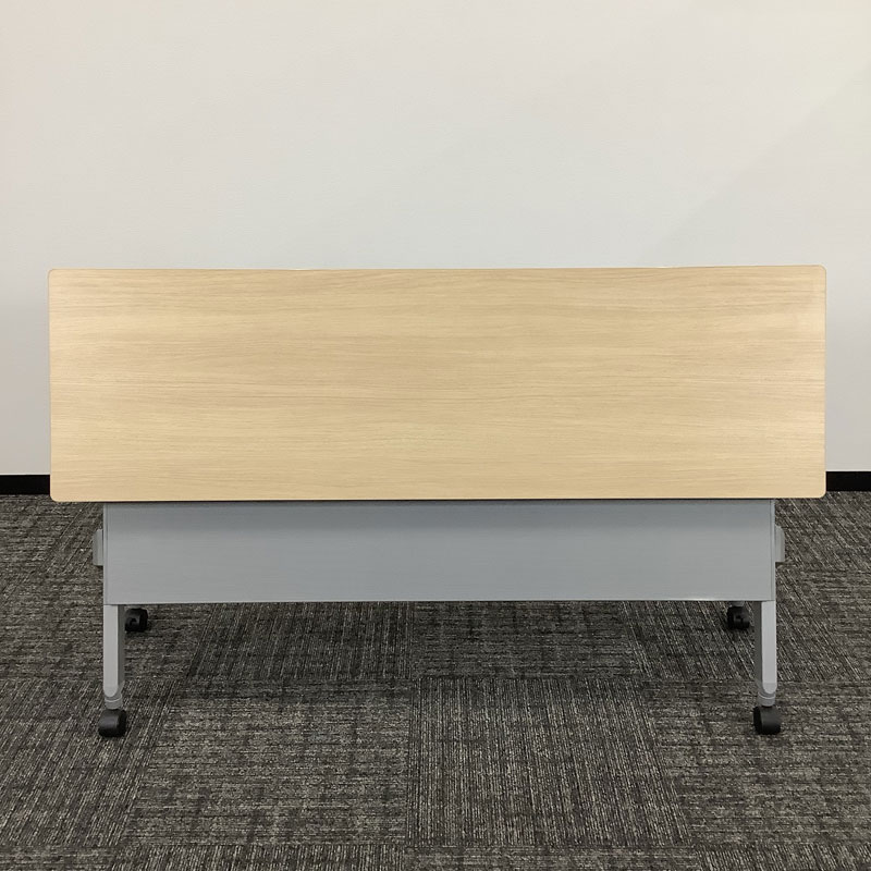 中古 ミーティングテーブル オカムラ ナチュラル 幅45cm 地域限定送料無料