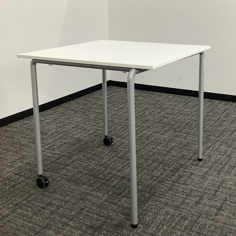 中古 ミーティングセット 3点セット オカムラ アイリスチトセ テーブル幅80cm 地域限定送料無料 80-MB60140T--80-AR50311C