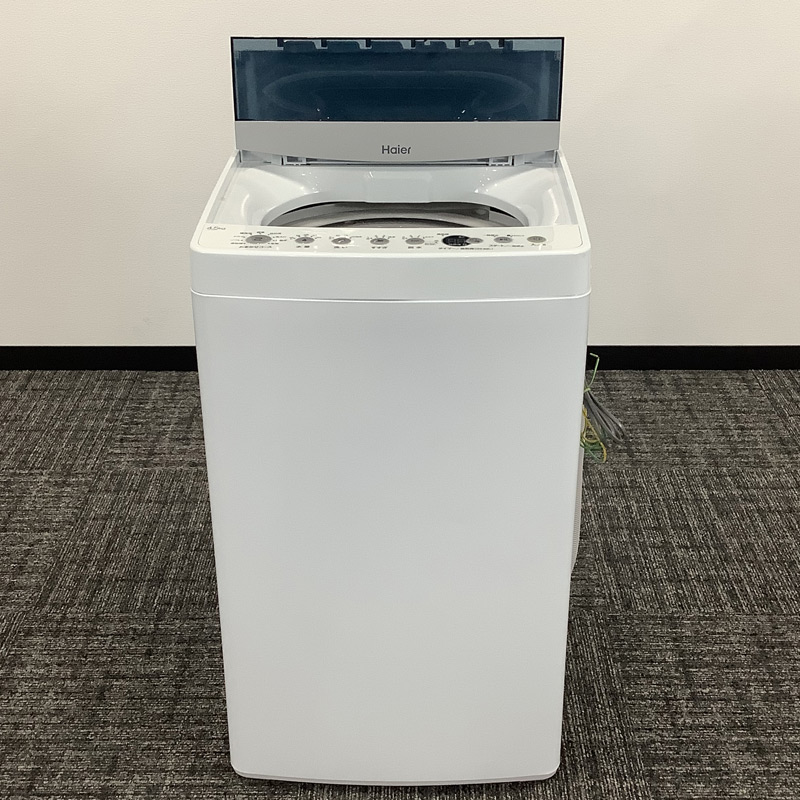 中古 全自動洗濯機 4.5Kg ホワイト 2020年製 ハイアール JW-C45A
