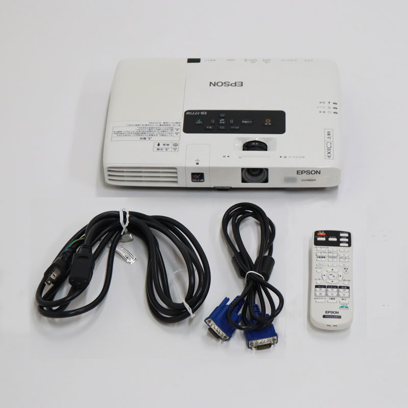 【中古】プロジェクター 薄型 3000lm エプソン EPSON EB-1771W モバイル コンパクト 送料無料 82-ASA40440E