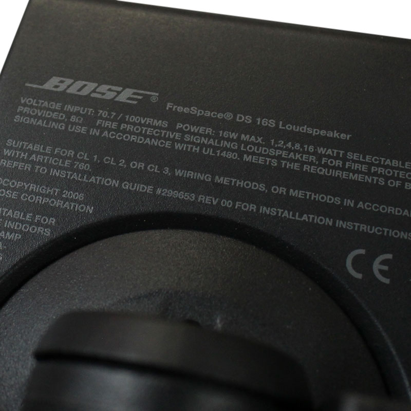 Y♦ ♦ 334 BOSE Loud Speaker ペアスピーカー DS16S BOSE スピーカー ペア DS 16S Loudspeaker 天吊り ブラック 中古