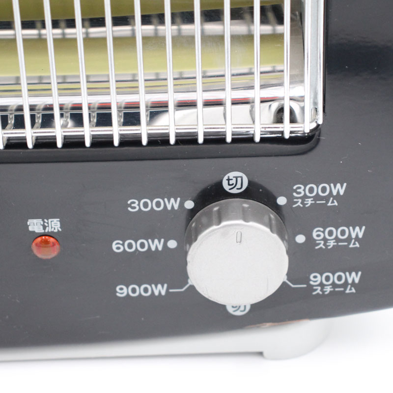 中古 電気ストーブ ユーイング 森田電工 黒 送料無料