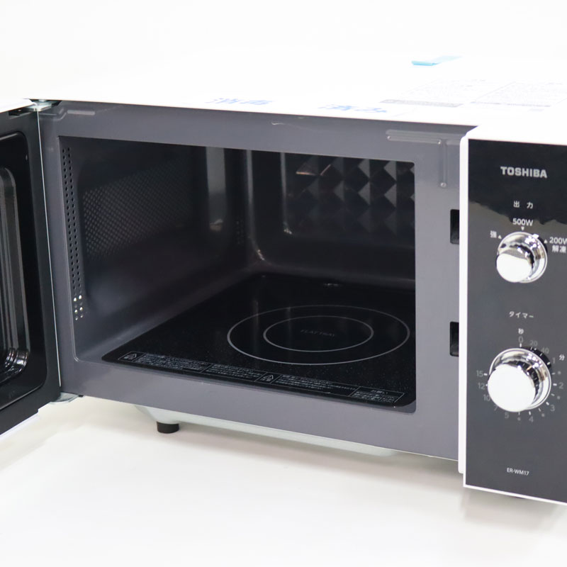 TOSHIBA 【中古】電子レンジ ヘルツフリー 東芝 17L ER-M17Y(W
