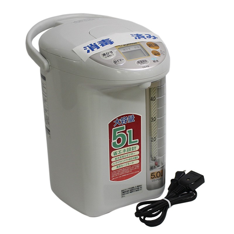象印 マイコン沸とう電動ポット 5.0L ホワイトグレー CD-SE50-WG 