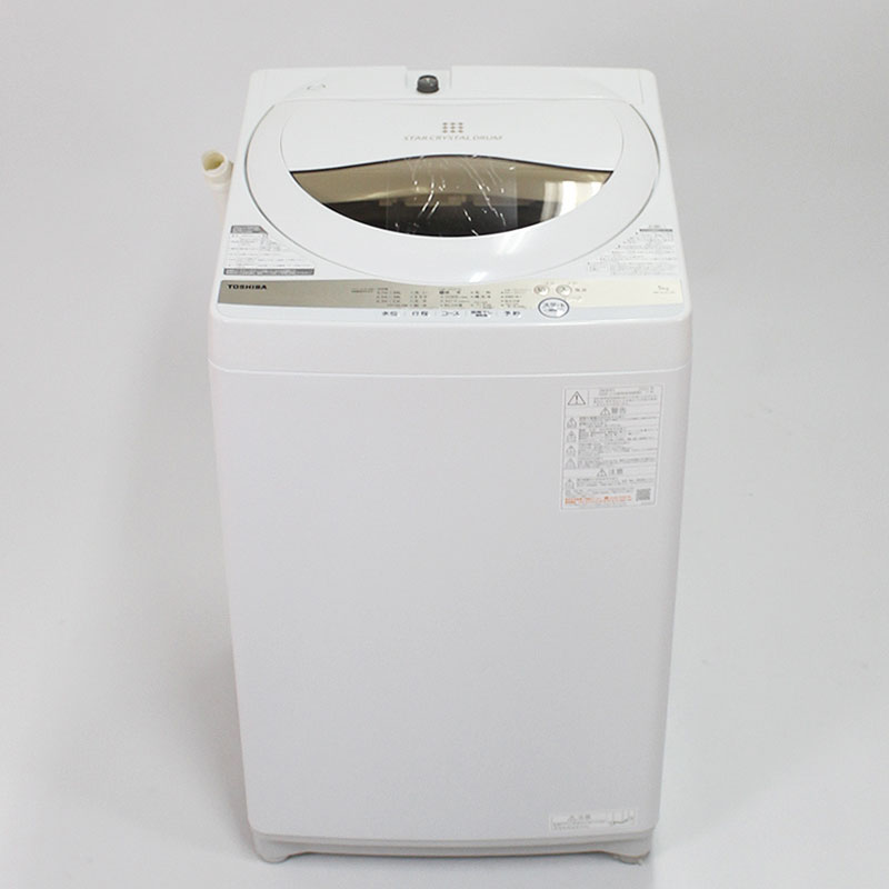 TOSHIBA洗濯機　5kg AW-5G8 Amazon | 東芝 5.0kg 全自動洗濯機 グランホワイトTOSHIBA AW-5G8-W