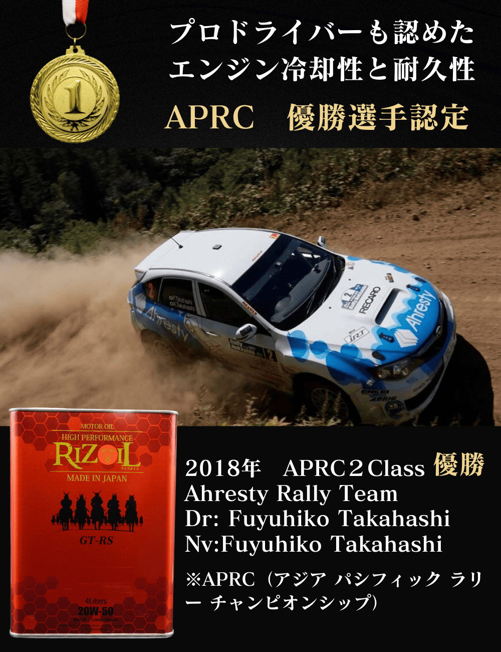 APRC　プロドライバーも認定