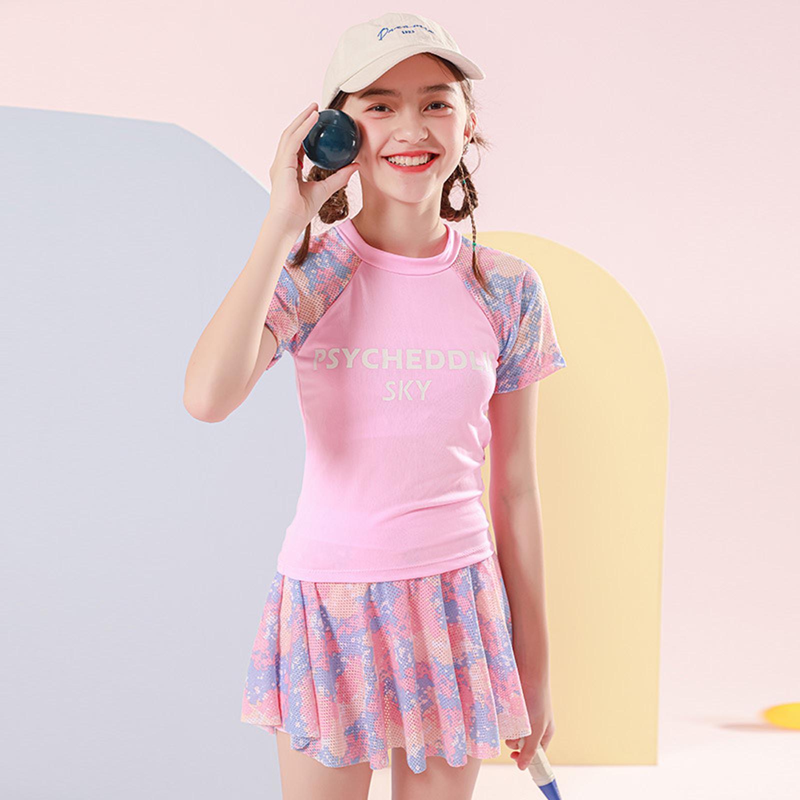 水着 小学生 女の子 セパレート水着 2点セット キッズ ジュニア 半袖