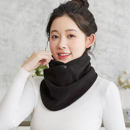 新作】レディース ネックウォーマー スヌード ボタン付き おしゃれ