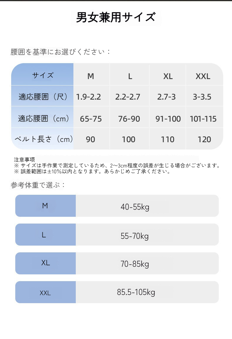 コルセット 腰用 腰サポーター 腰サポートベルト 男女兼用 M-XL 通気性