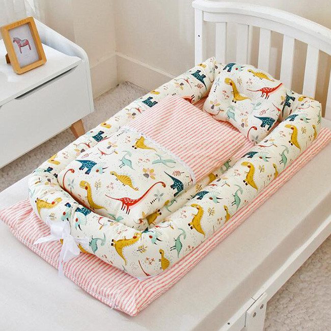 送料無料 ベビーベッド 収納 赤ちゃん ベッド 枕、布団付き ミニ 