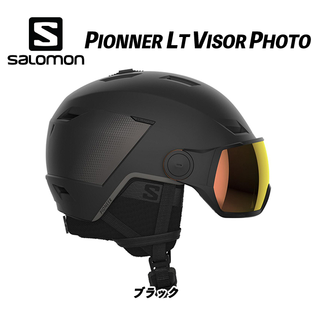 SALOMON 23/24 PIONNER LT VISOR PHOTO (ブラック) パイオニア