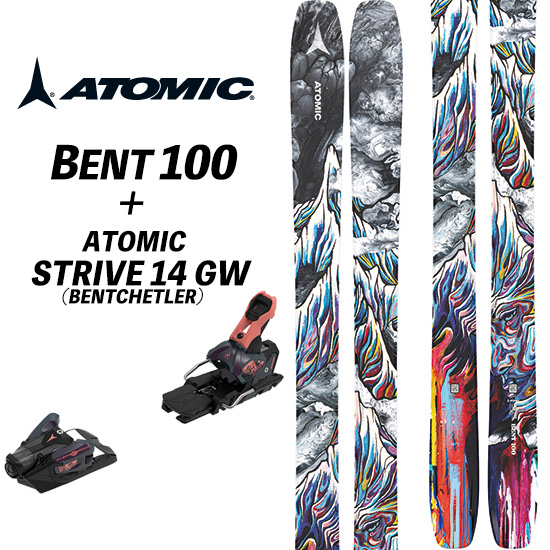 BENT CHETLER 24/25 100 + ATOMIC STRIVE 14 GW ベント100 フリー