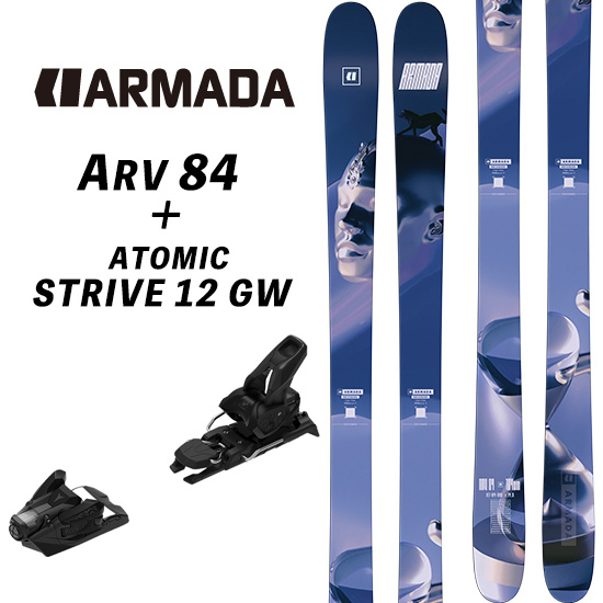 24/25 ARV 84 ARMADA + 24/25 ATOMIC STRIVE 12 GW エーアールブイ84 アルマダスキー フリースタイルスキー  : 250155 : WSPヤフーショップ - 通販 - Yahoo!ショッピング