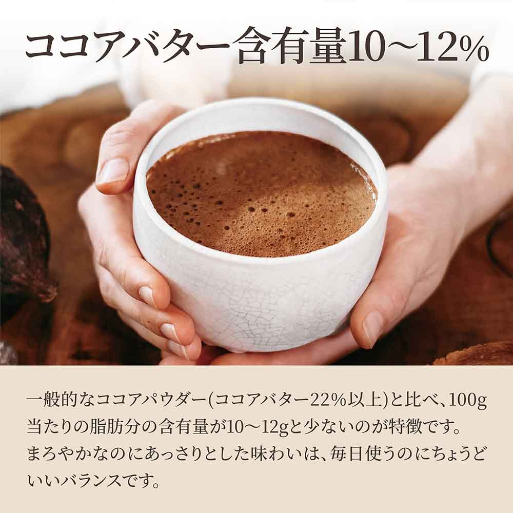 ココアパウダー 500g ココアバター10〜12% 砂糖不使用 香料無