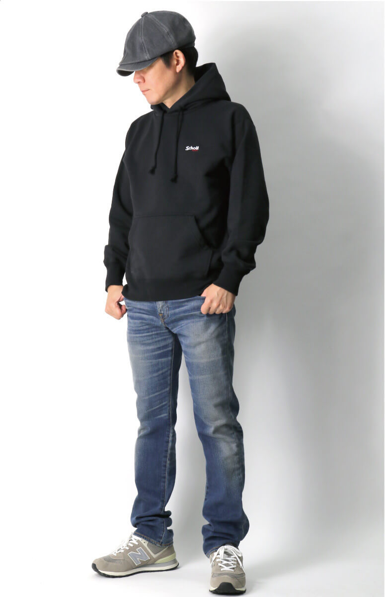 Schott N.Y.C (ショット) ロゴ エンブレム フード スエット