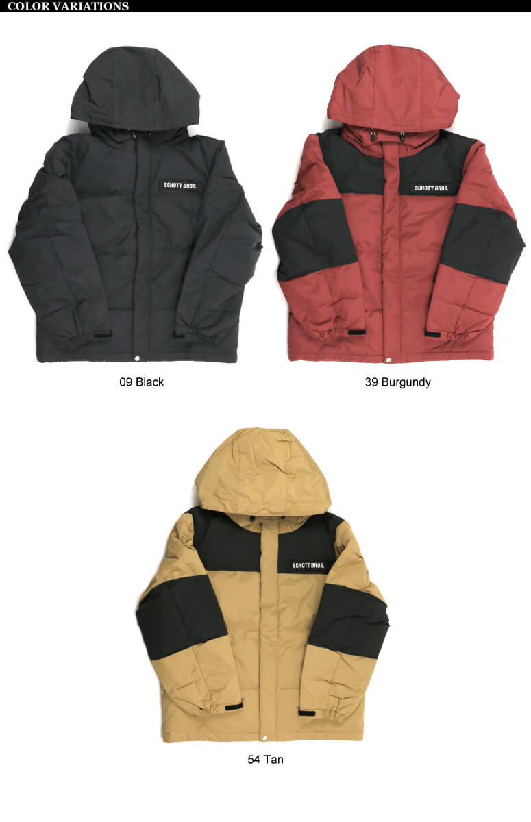 SCHOTT ダウンジャケット　フード付き　シュノーケルダウンパーカー　美品 Schott N.Y.C 20%OFF!! (ショット) シュノーケル ダウン
