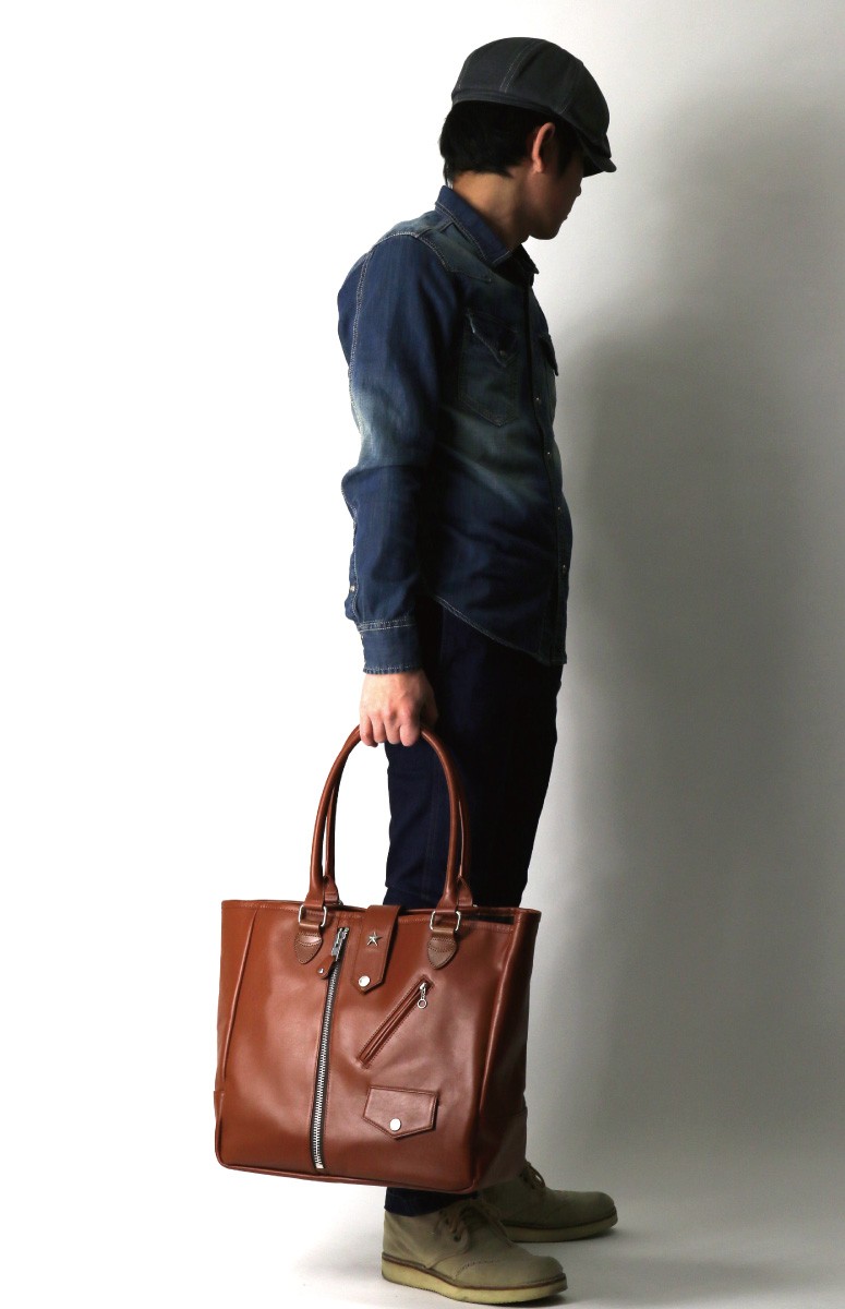 Schott N.Y.C (ショット) レザー ライダース トートバッグ