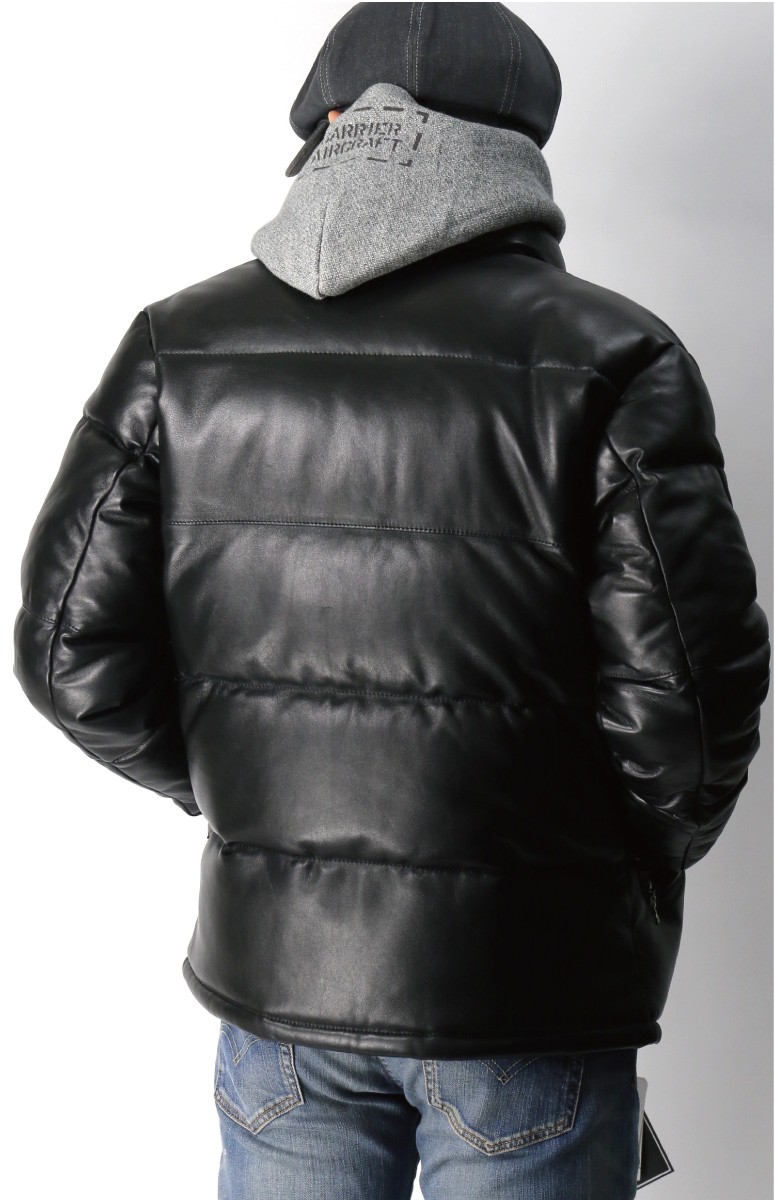 Schott N.Y.C 30%OFF!! (ショット) レザー ダウン ジャケット