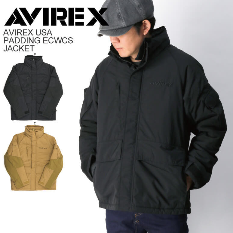 20%OFF!! (アビレックス) AVIREX アヴィレックス パディング エクワックス ジャケット 中綿入りジャケット フード付き メンズ  レディース