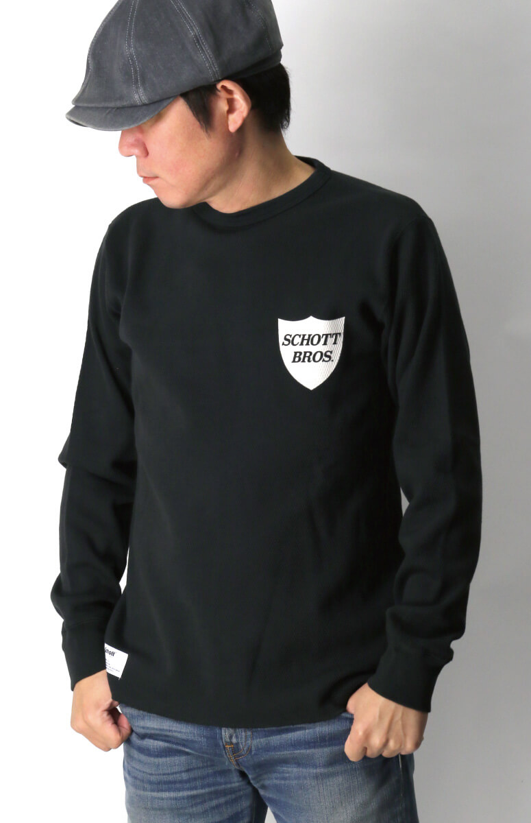 Schott N.Y.C (ショット) パーフェクト ハニカム ワッフル T