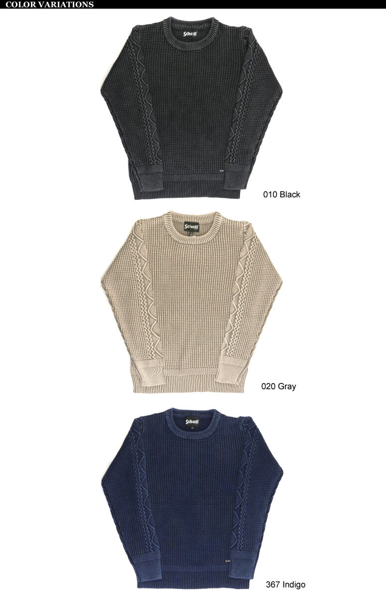 買うファッション - ショット Schott ダルカラー クルーネック