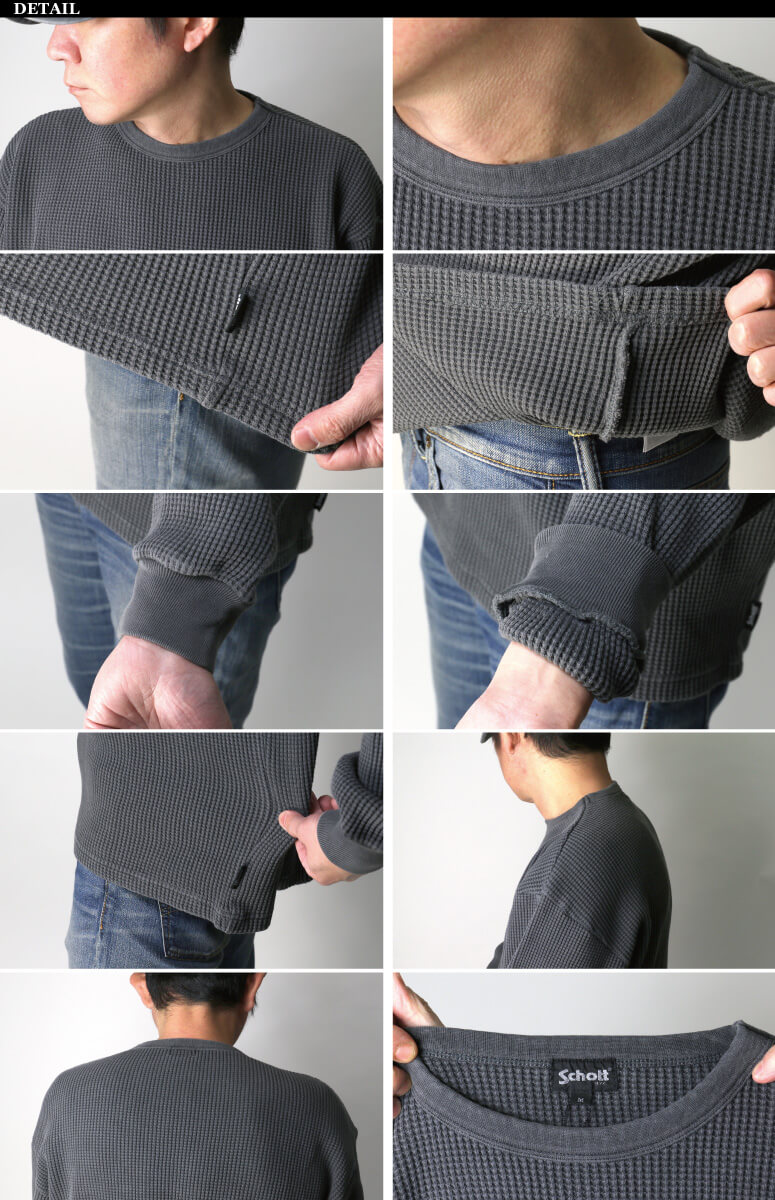 Schott サーマル 新品未使用品 Schott N.Y.C ショット 長袖 ロングスリーブ サーマルTシャツ L