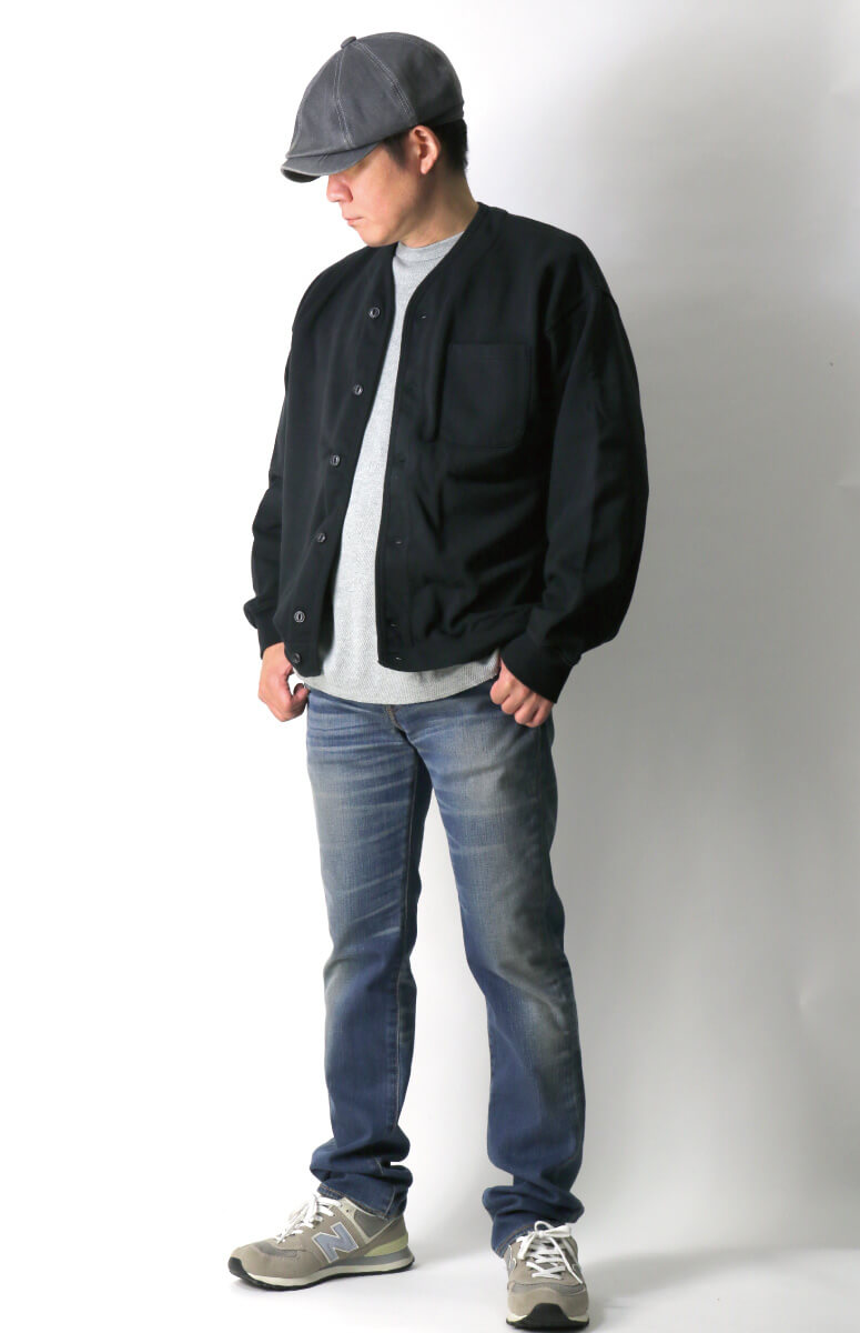 【笑笑様】GOAT ゴート フルスナップ スウェット カーディガン ジャケット Schott N.Y.C (ショット) フェード スウェット カーディガン