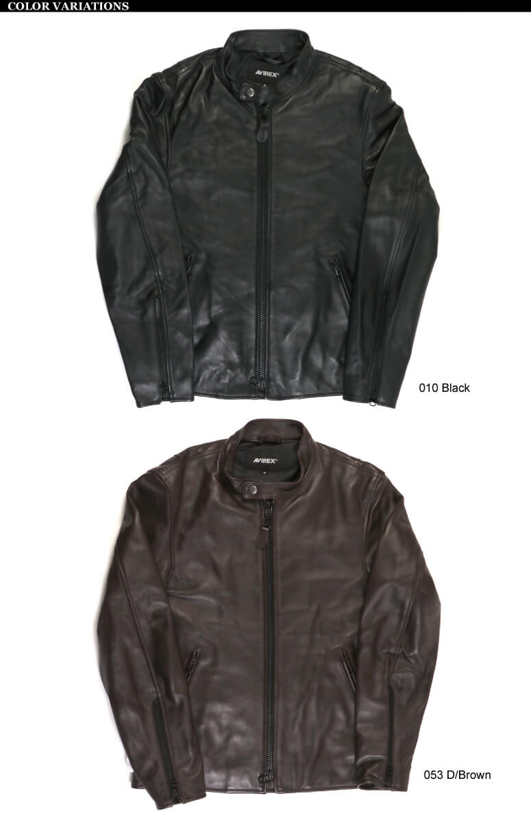 AVIREX レザージャケット 黒 AVIREX アビレックス レザー ジャケット ミリタリー ライダース
