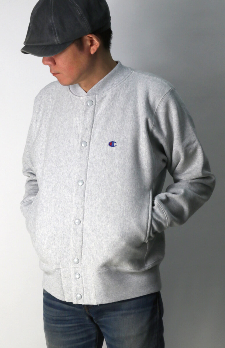 Champion (チャンピオン) リバースウィーブ スナップ スウェット