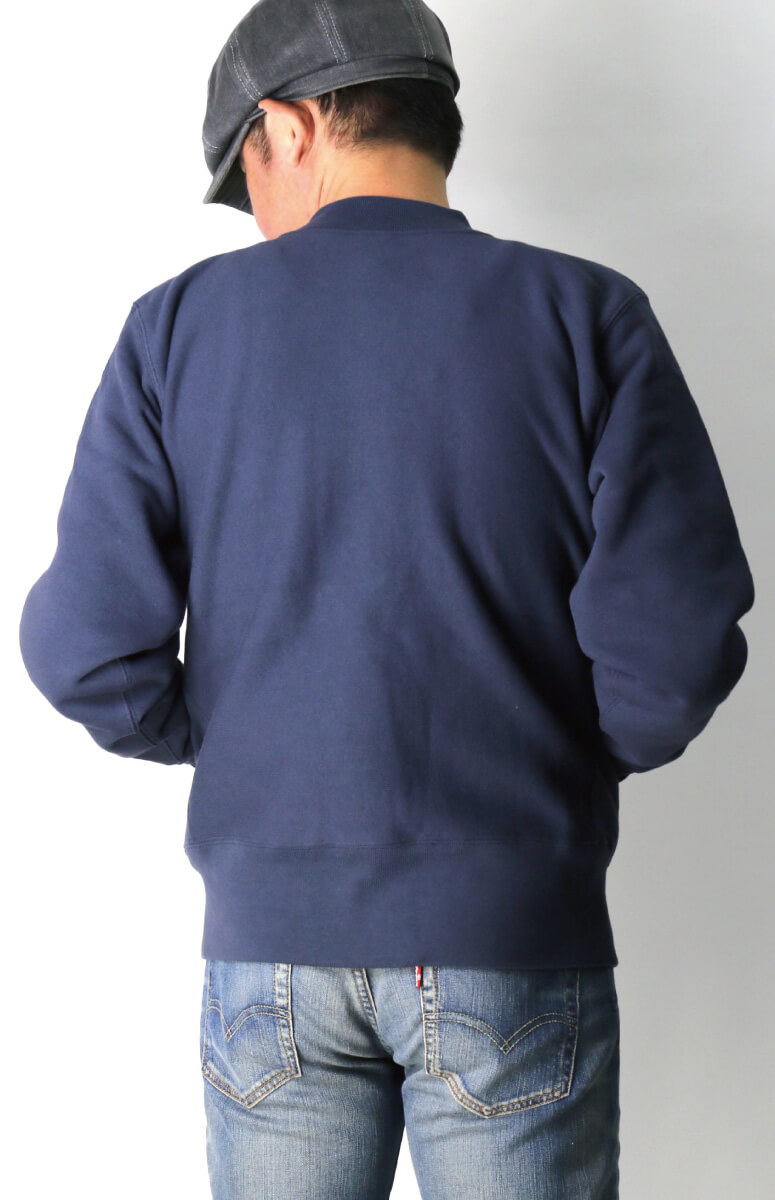 CHAMPION リバースウィーブ スナップボタンスウェットシャツ 刺繍タグ USA製 90s Champion Reverse Weave Snap Cardigan 紺 L 刺繍タグ