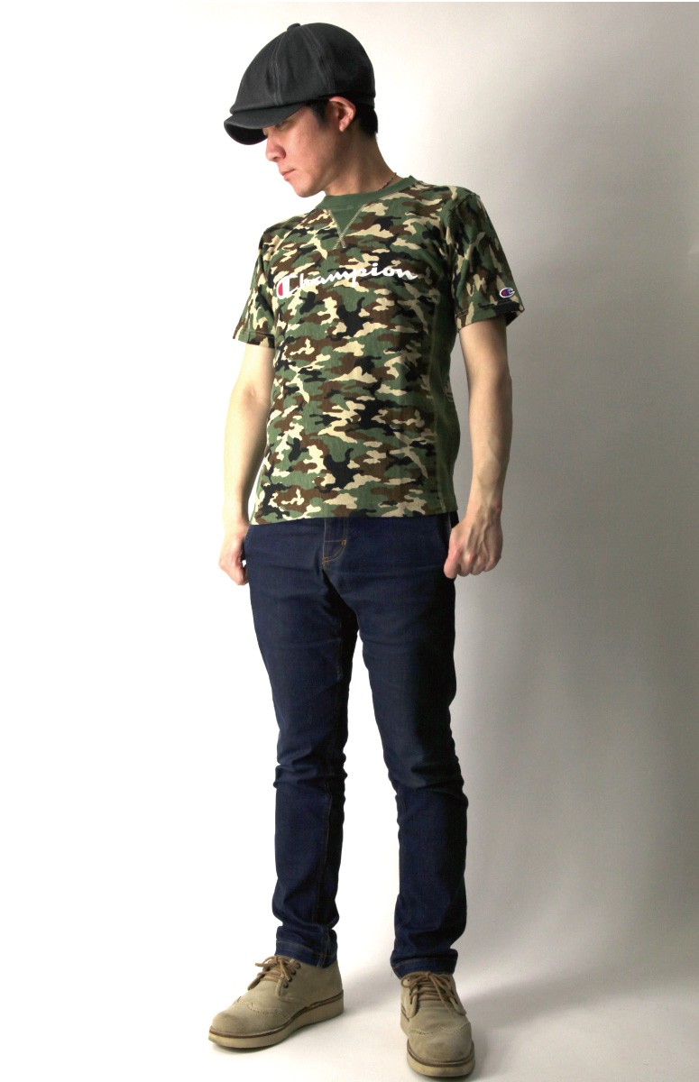 Champion チャンピオン リバースウィーブ Tシャツ ガゼット 前V
