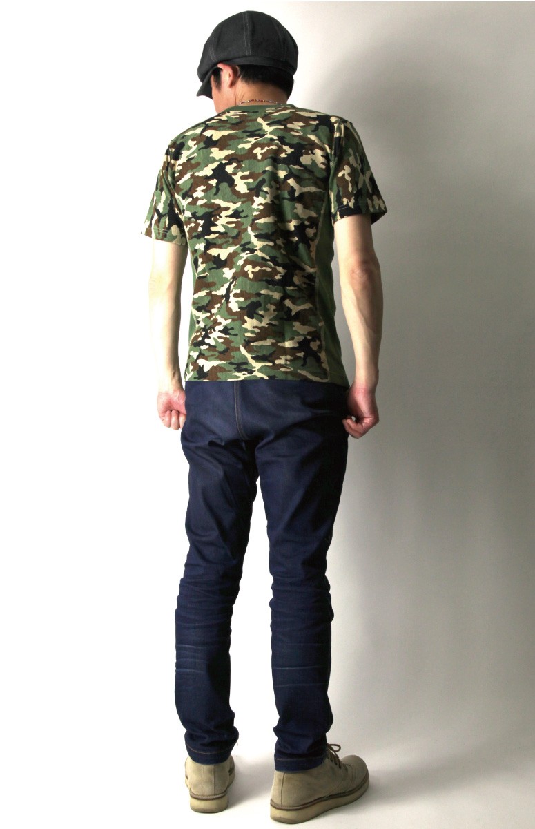 Champion 迷彩柄 Mサイズ 長袖カットソー c3-h372-i1.jpg
