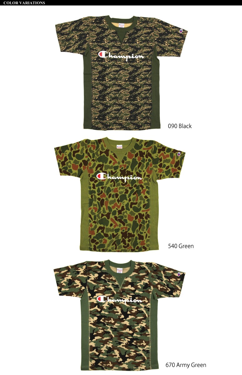 Champion (チャンピオン) リバースウィ―ブ ショートスリーブ カモ柄 T