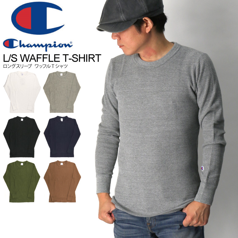 VA × Champion ロングスリーブカットソー Lサイズ Champion 正規取扱店 チャンピオン ロンT 長袖 Tシャツ ラグラン
