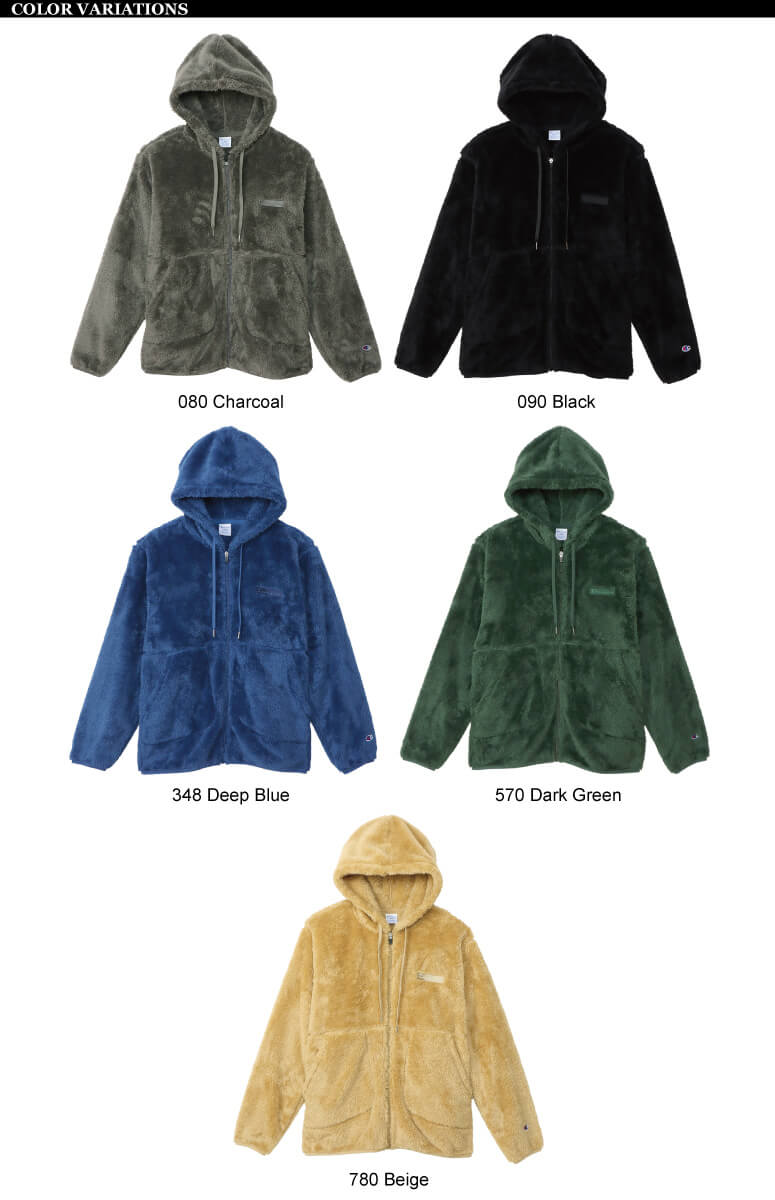 Champion (チャンピオン) ボア フリース ジップ フーディ