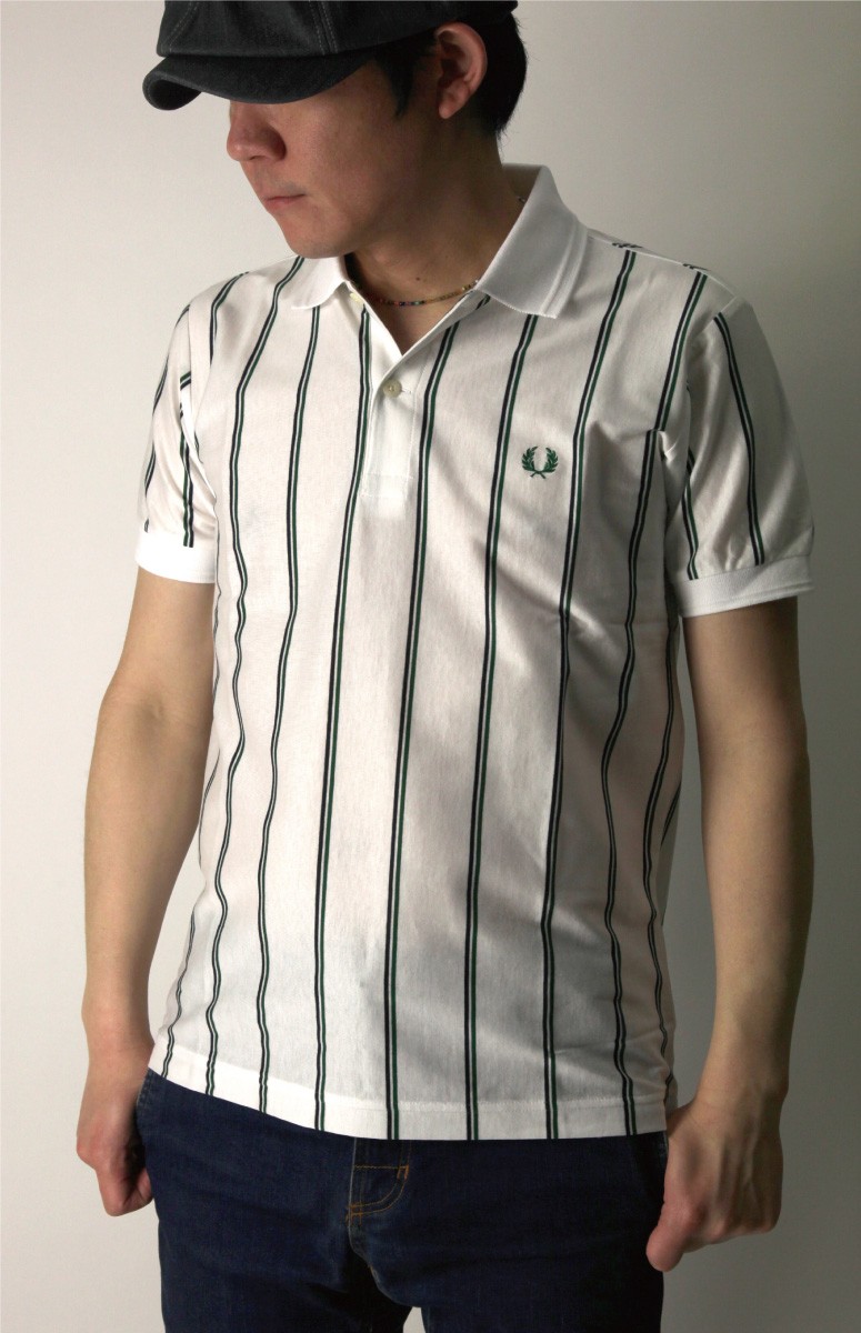 FRED PERRY 黒 ストライプ ジャージ FRED PERRY (フレッドペリー) ストライプ ジャージ ボンバー