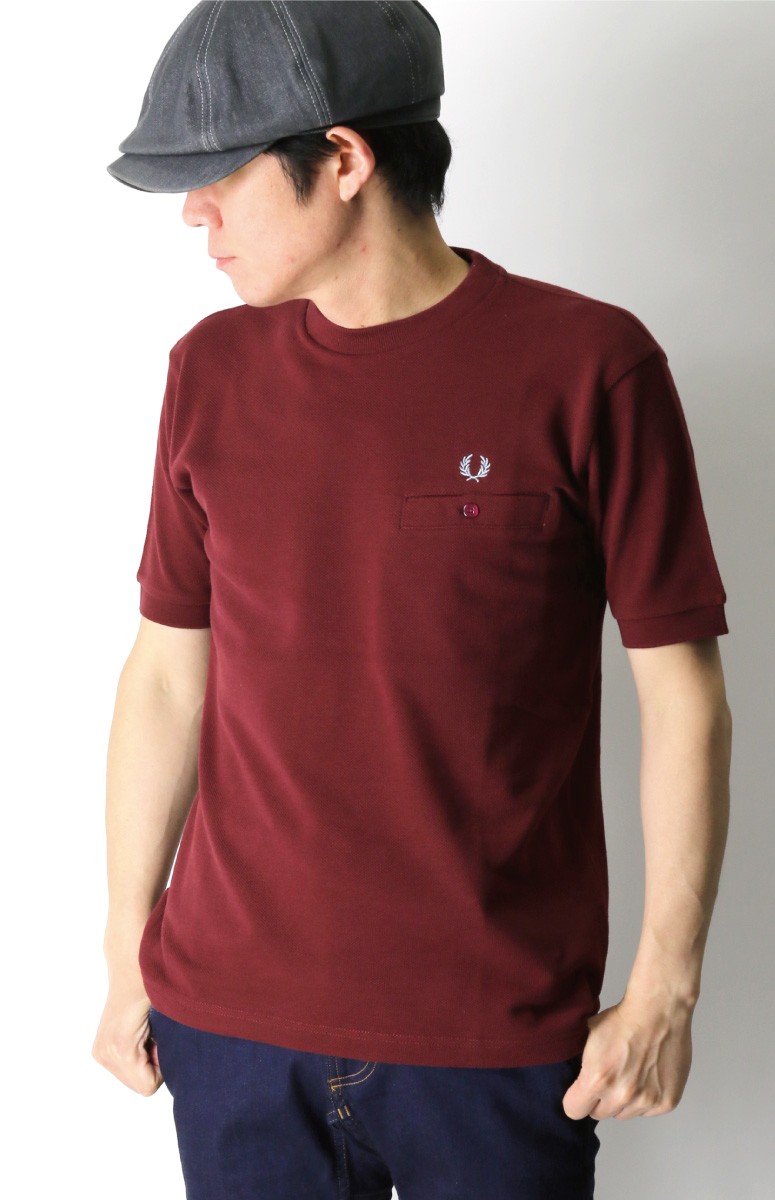 FRED PERRY (フレッドペリー) ピケ Tシャツ 鹿の子 ポケットT FRED PERRY (フレッドペリー) ピケ Tシャツ 鹿の子 ポケットT